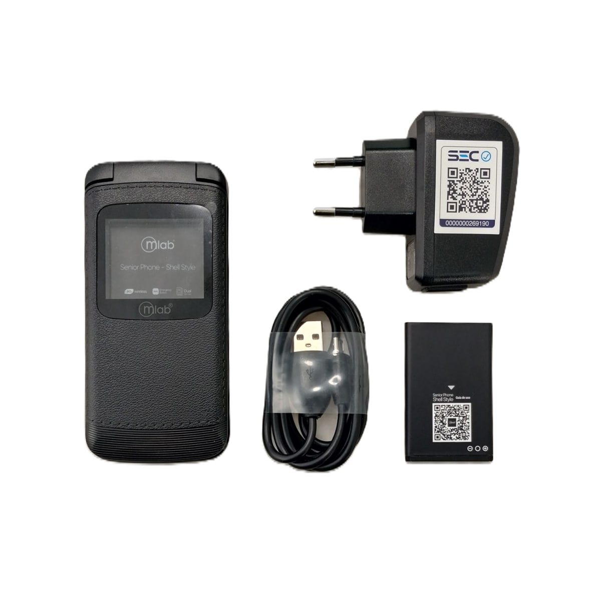 Celular Senior Mlab Shell Shape 4g Sos 1,8
