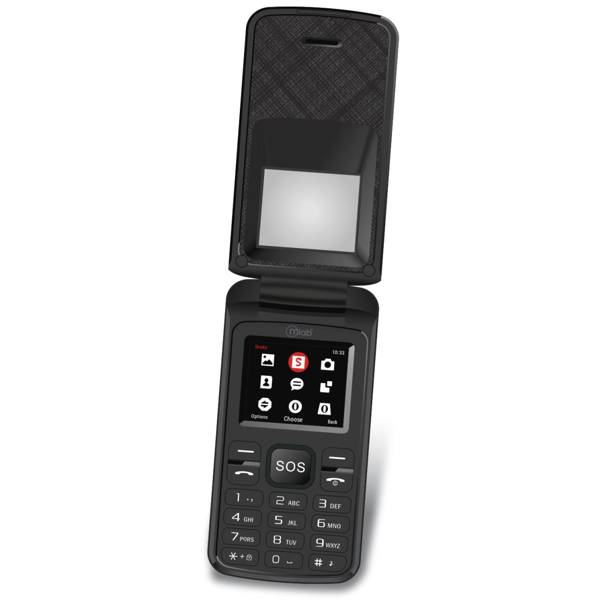 Celular Senior Mlab Shell Shape 4g Sos 1,8