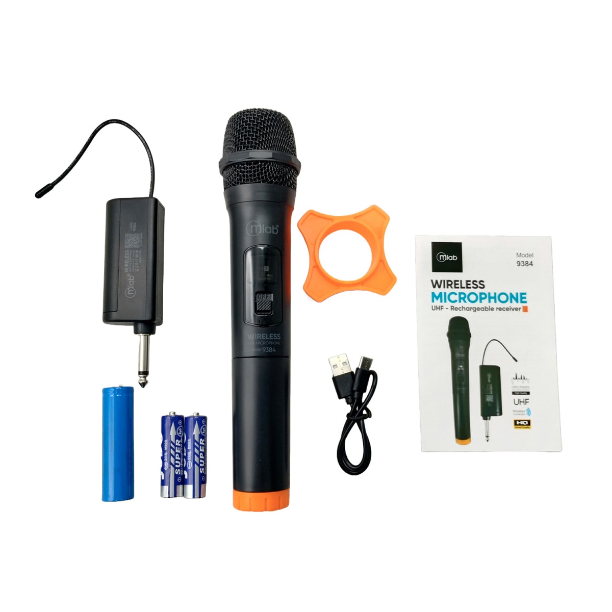 Micrófono Inalámbrico Mlab UHF Recargable3
