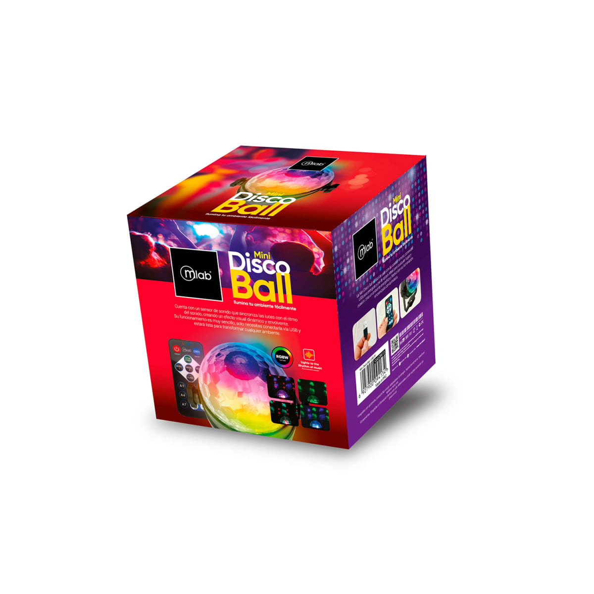 Mlab Mini Disco Ball Rgb Mic Music4