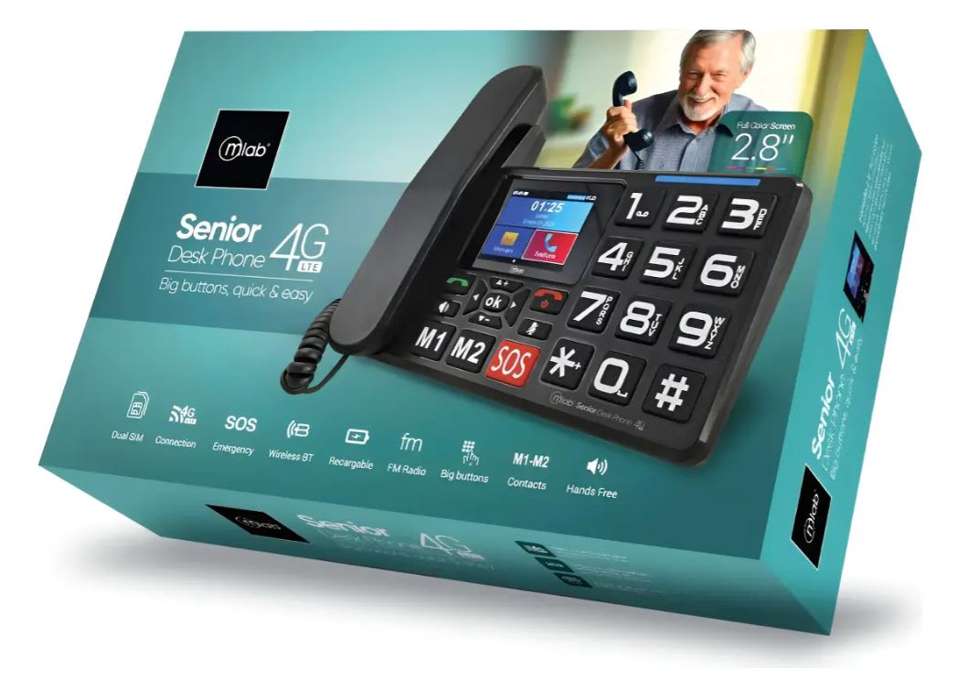 Teléfono Senior Escritorio Mlab 4G Botones Grandes 094403