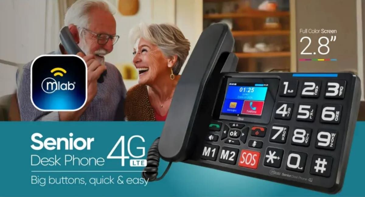 Teléfono Senior Escritorio Mlab 4G Botones Grandes 094404