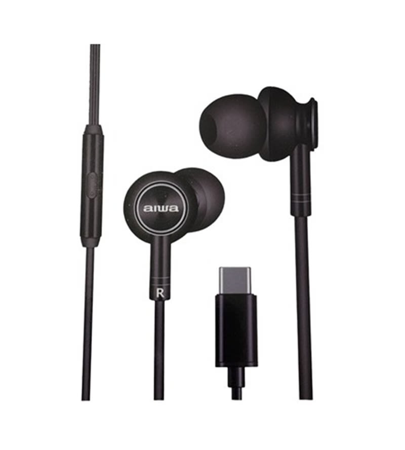 Audífono Manos Libres In-Ears Aiwa AW-i30 Tipo C Negro1