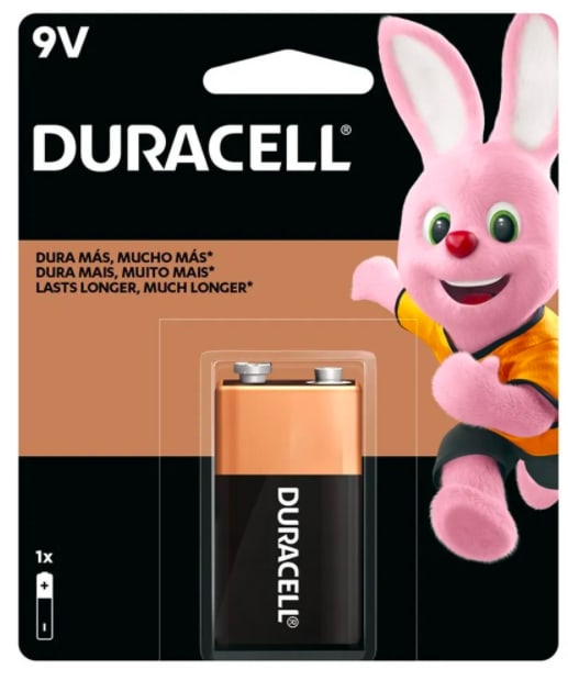 Batería Duracell Alcalina 1un. 9V1