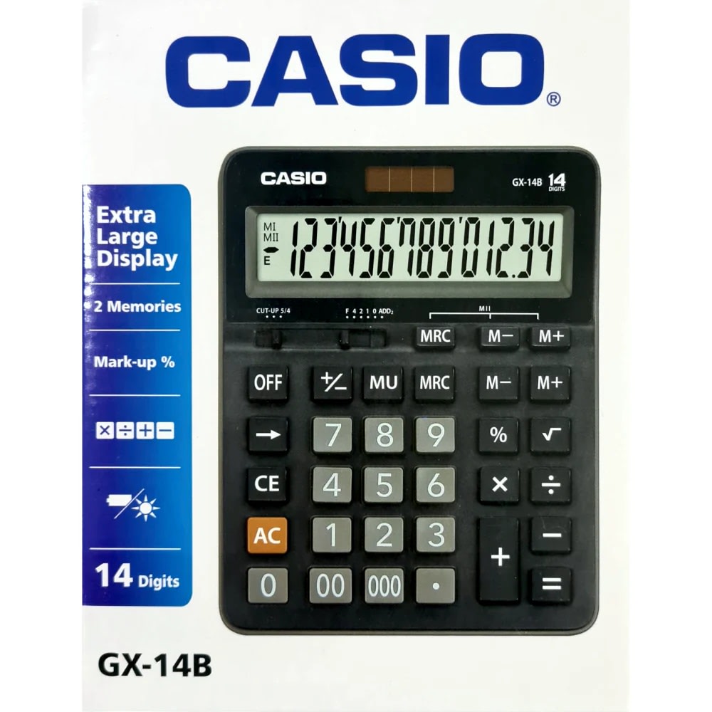 Calculadora Escritorio Casio 14 Dígitos GX-14B2