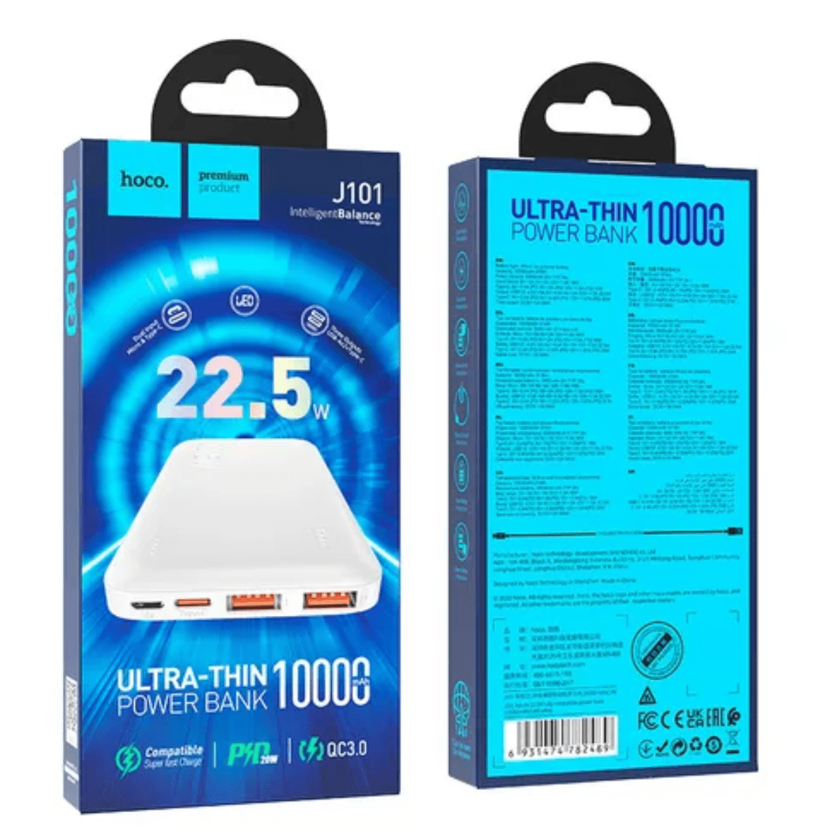 Power Bank hoco. J101 10.000mAh PD20W + QC3.04