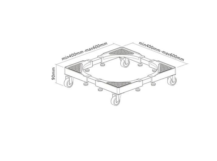 Base Móvil Ajustable Macrotel para Lavadora6