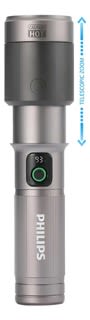 Linterna Recargable Philips LED 60W 9.000 mAh Zoom1