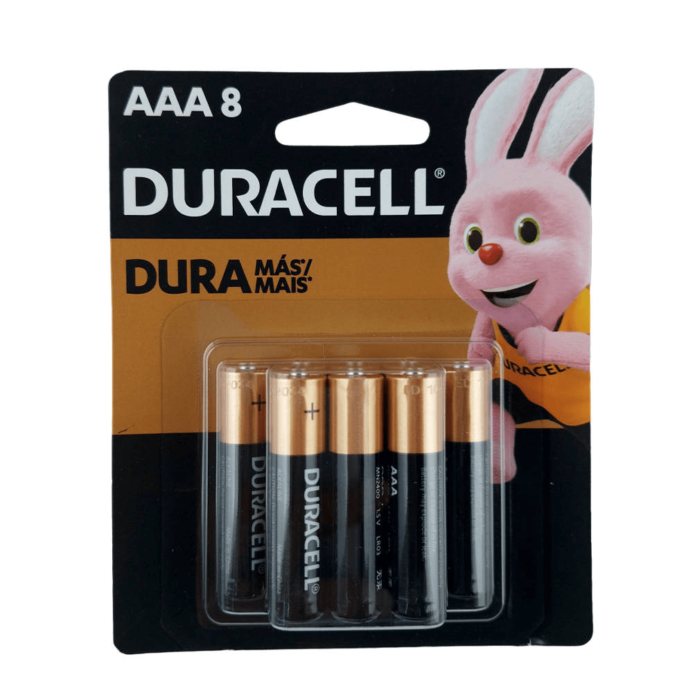 Pila Alcalina Duracell Blister 8un. AAA1