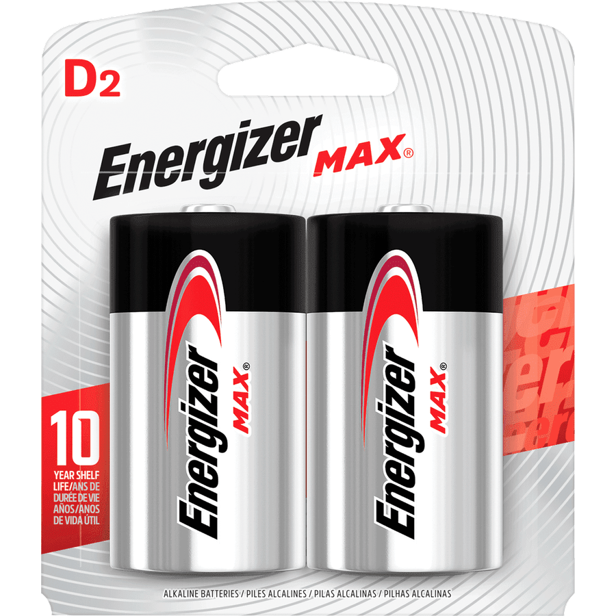 Pila Alcalina Energizer 1.5 V 2un. D1