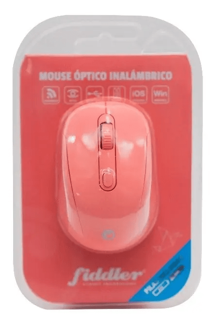 Mouse Inalámbrico Fiddler FD-223 Rosado3