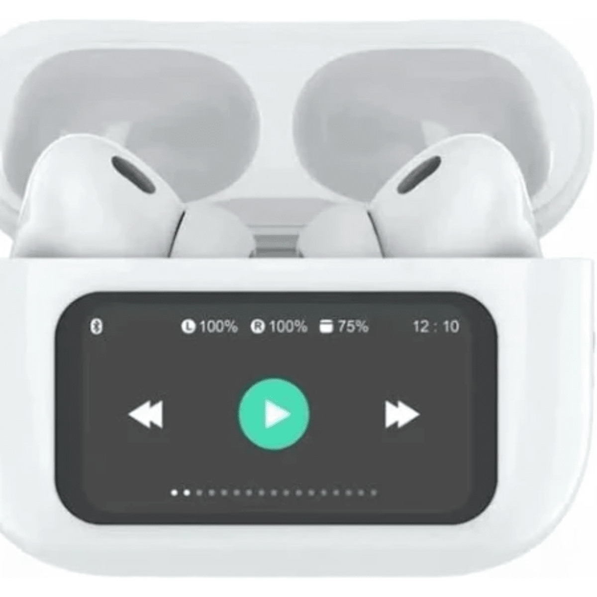 Audífono Bluetooth TWS Fiddler Pantalla Touch FD-T91