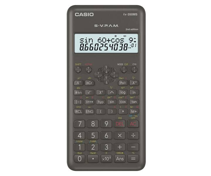 Calculadora Científica Casio FX-350MS Segunda Edición Negro1