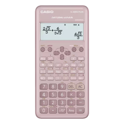 Calculadora Científica Casio FX-82ES PLUS Segunda Edición 252 Funciones Rosado1