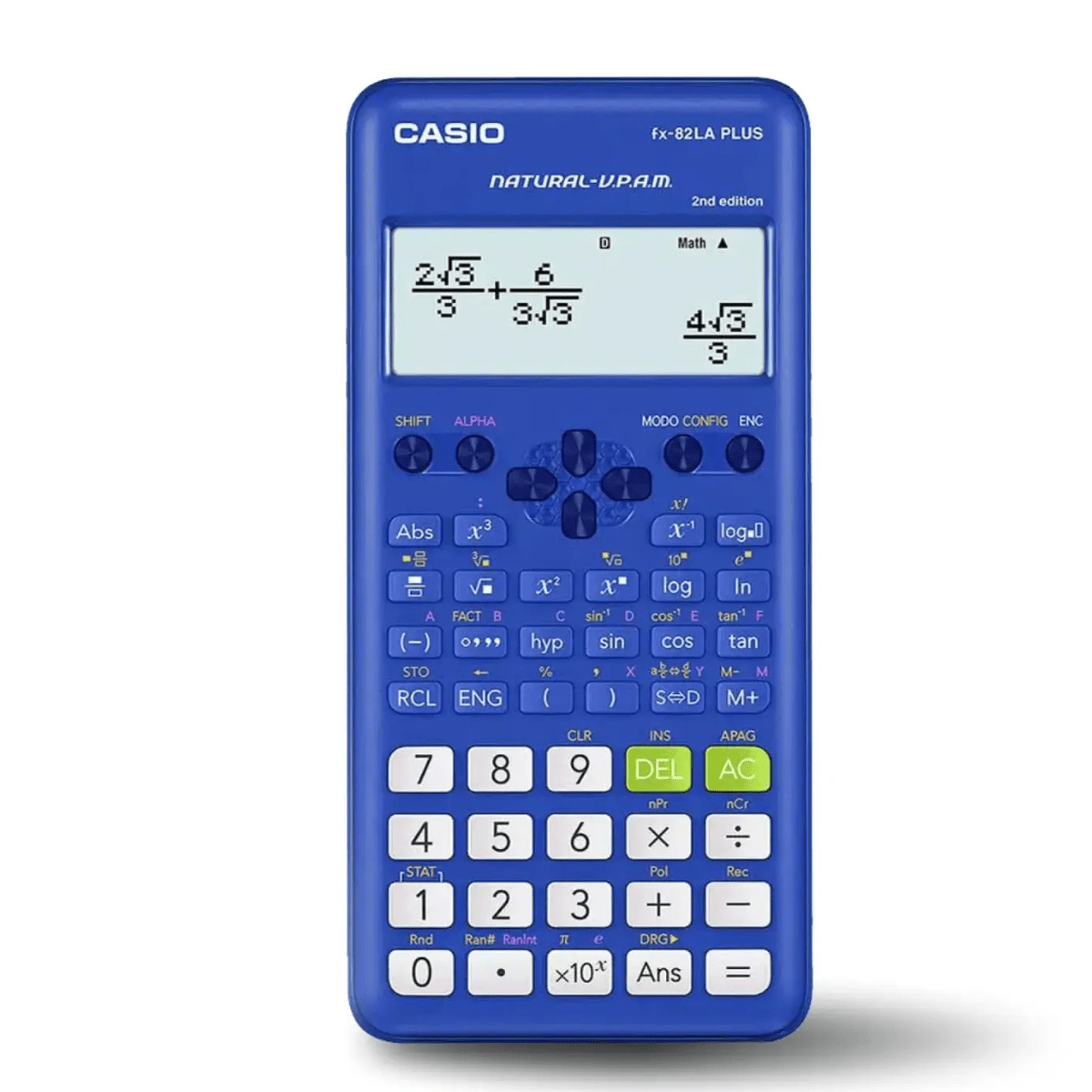 Calculadora Científica Casio FX-82LA PLUS Segunda Edición Azul FX-82LA PLUS-BU-2ND1