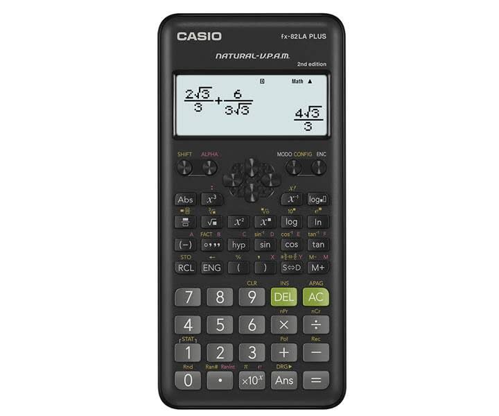 Calculadora Casio FX-82LA PLUS Científica Segunda Edición1