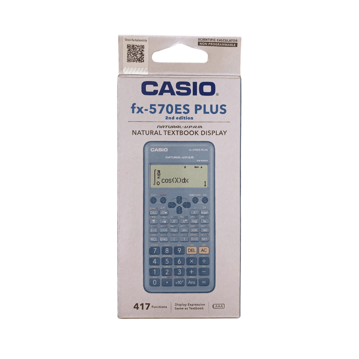 Calculadora Científica Casio FX-991ES PLUS Segunda Edición 417 Funciones Azul3