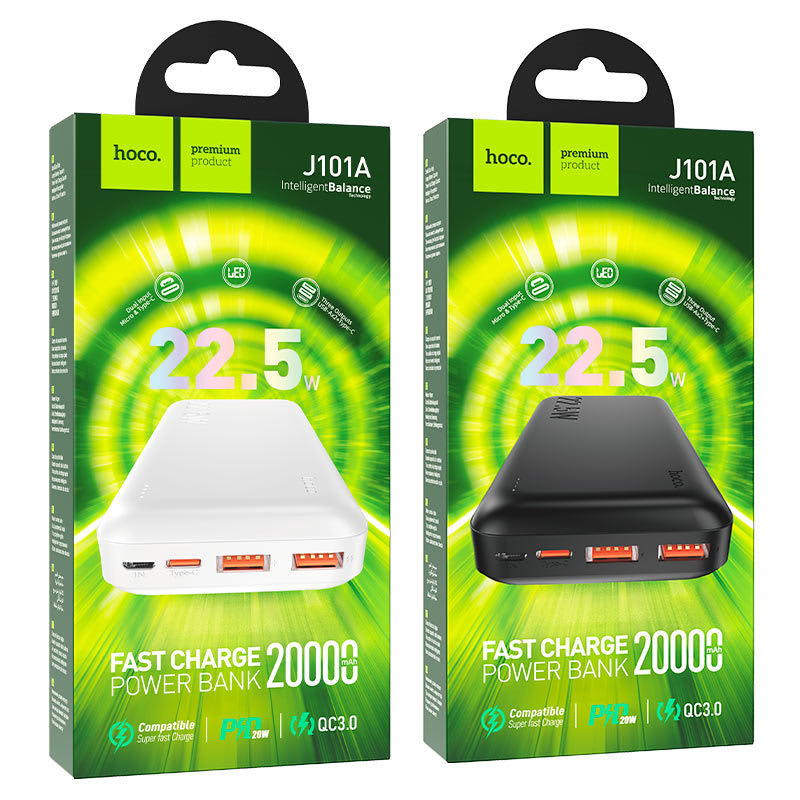 Power Bank hoco J101A 20.000mAh PD20W + QC3.0 Blanco2