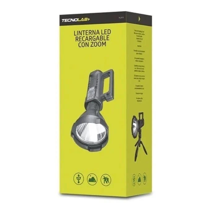 Linterna TecnoLab LED Largo Alcance con Trípode TL2153