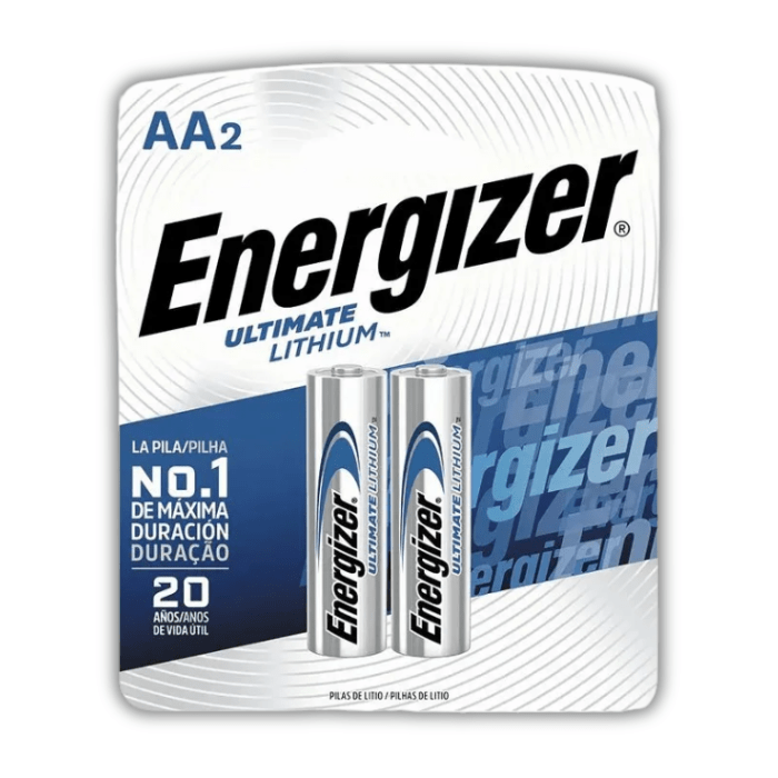 Pila Litio Energizer Blister 2 un. 1.5 V AA1