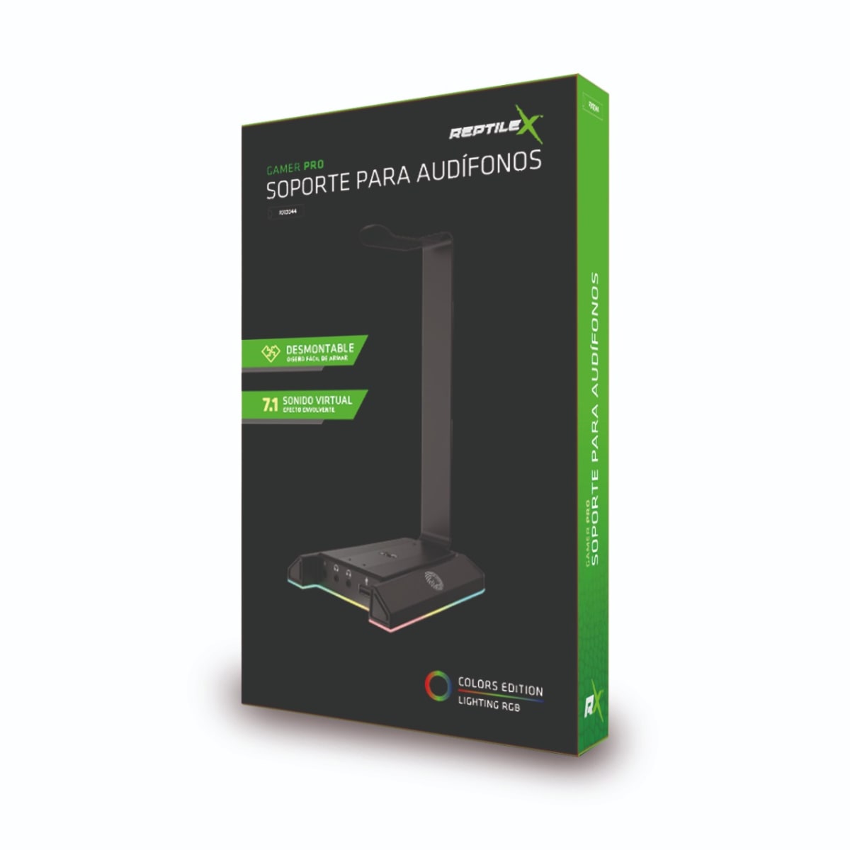 Soporte Audífonos ReptileX Gamer RGB 7.1 RX00442