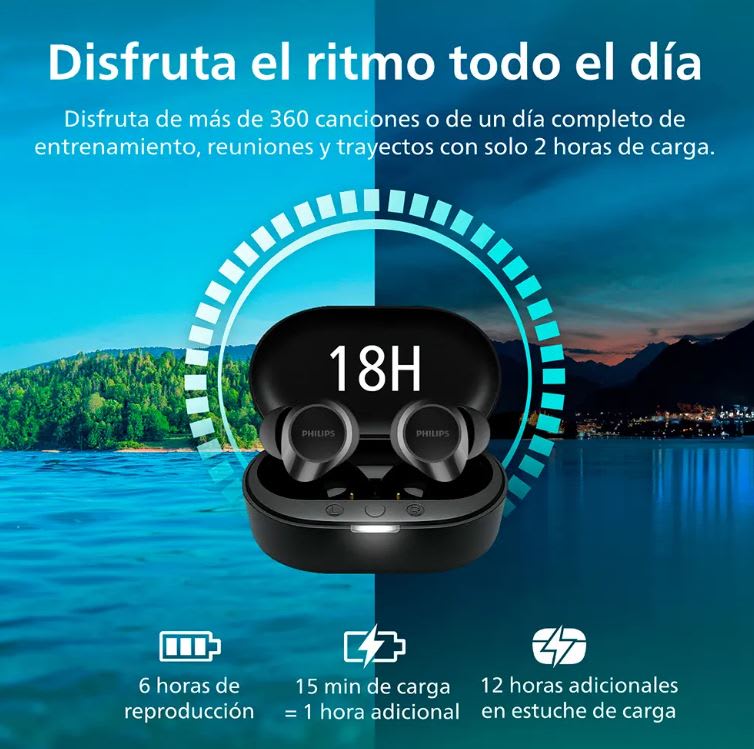 Audífono Bluetooth TWS Philips TAT12094