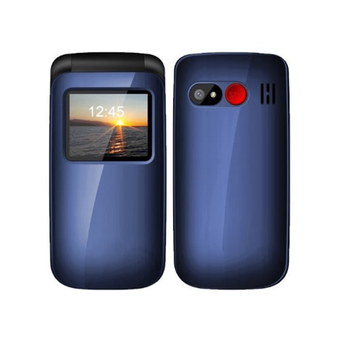 Celular Senior Tecnolab 4G TL456 Shell Shape + Chip Entel - Azul2