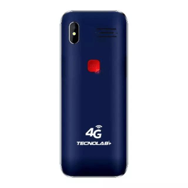 Celular Senior TecnoLab 4G TL487 Azul + Chip Entel2