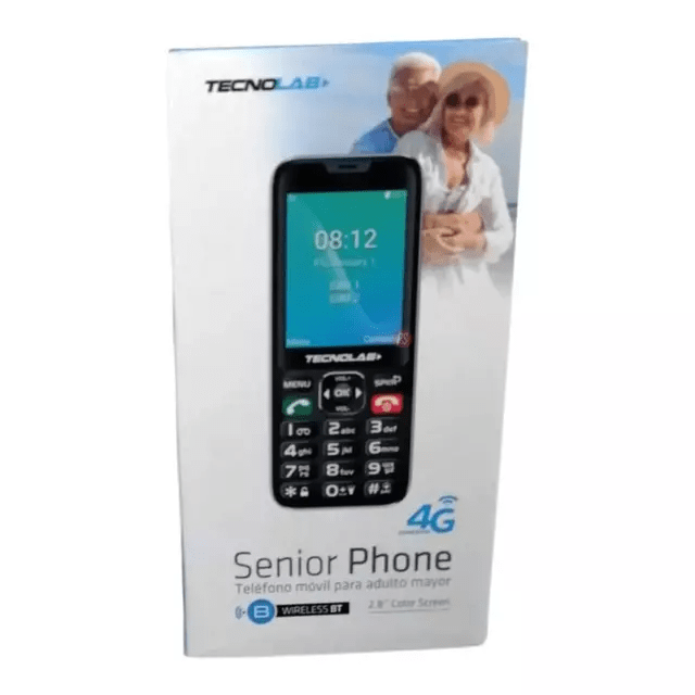 Celular Senior TecnoLab 4G TL487 Azul + Chip Entel4