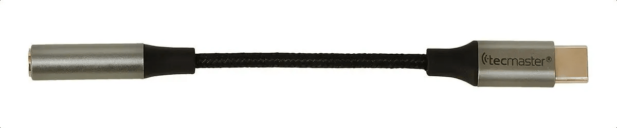 Adaptador Tipo-C a Jack 3.5mm Tecmaster Gris5