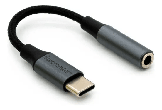 Adaptador Tipo-C a Jack 3.5mm Tecmaster Gris6