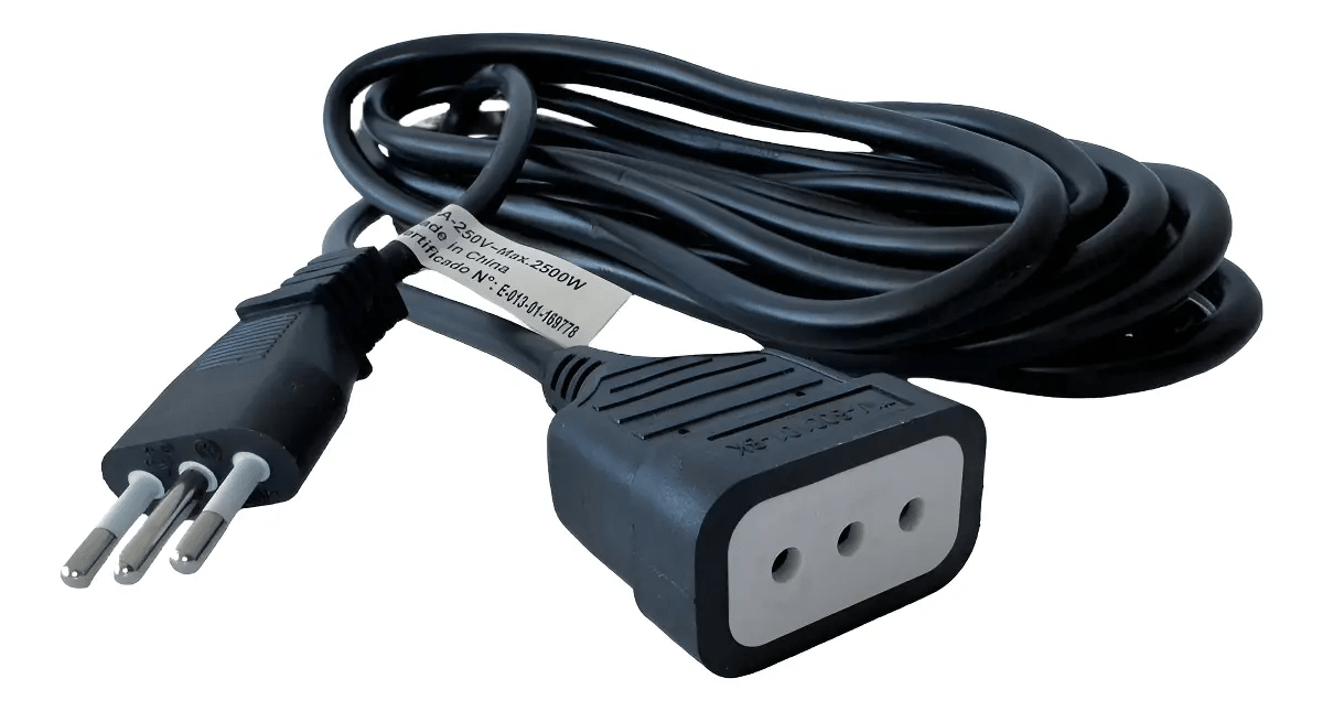 Extensión Eléctrica Tecmaster 5.0m Negro1