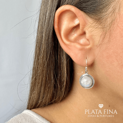 Aros Plata Piedra Nácar1