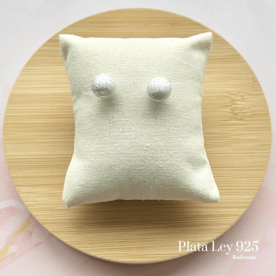 Aros Plata Rodinada Bola Satinada1