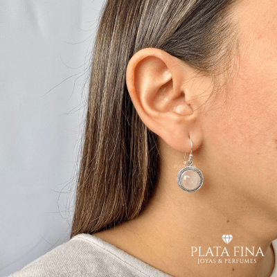 Aros Plata Piedra Luna1