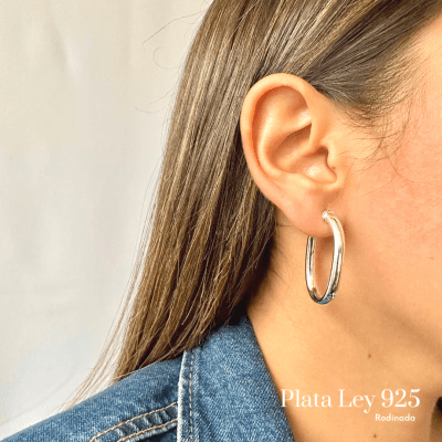 Argollas Plata Rodinada Maxi Ovalada1