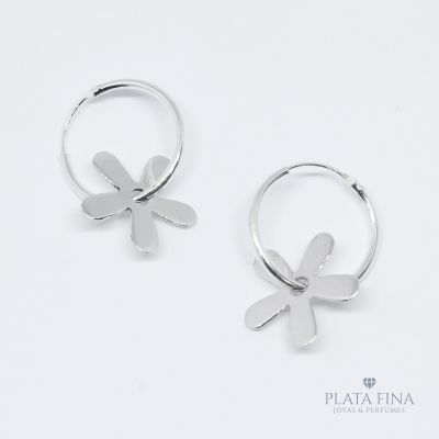 Aros Argolla con Flor1