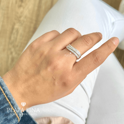 Anillo Plata Cintillo Doble1