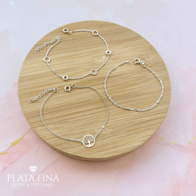 Set de Pulseras de Plata1