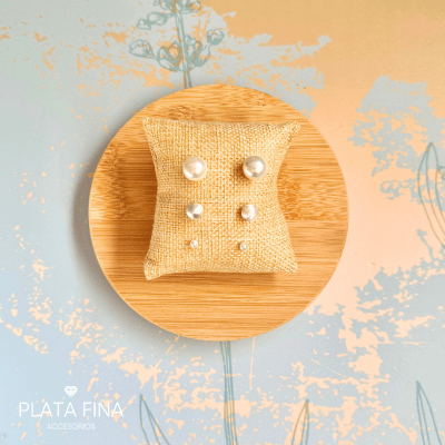 Set Plata Trio de Perlas1