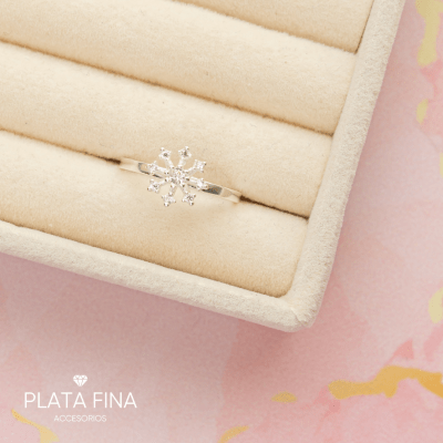 Anillo Plata Copo de Nieve1