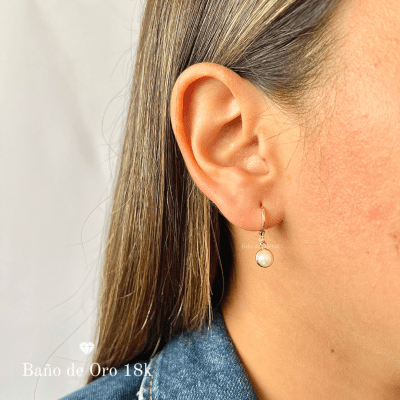 Argollas Baño con Dije Perlas1