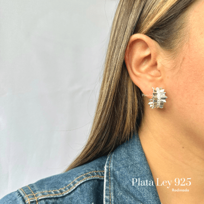 Argollas Plata Rodinada Circonita Espiga1