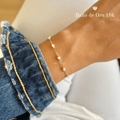 Pulsera Baño con Perlas Adaptable1