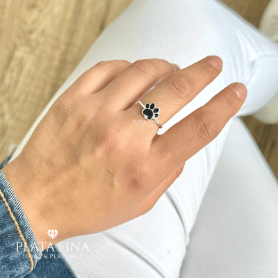 Anillo Plata Patita con Resina1