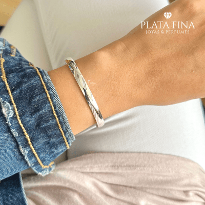 Pulsera Plata Esclava Circular1