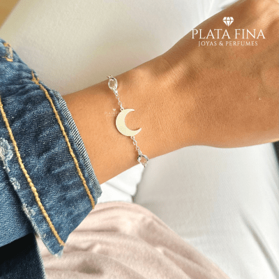Pulsera Plata Luna y Circón1
