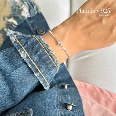 Pulsera Plata Rodinada Esclava1