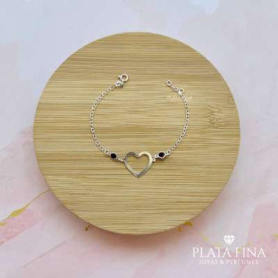 Pulsera Plata Maxi Corazón1
