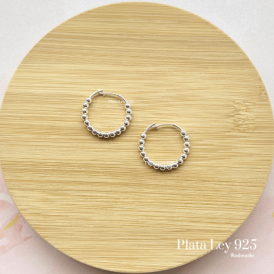 Argollas Plata Rodinada Bolita1
